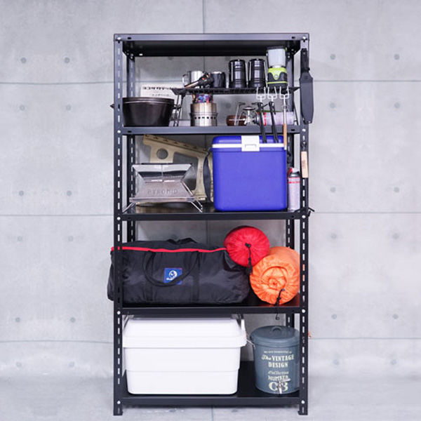 軒先渡し】北島 NC スチールラック 4段 幅885×奥行460×高さ1202mm