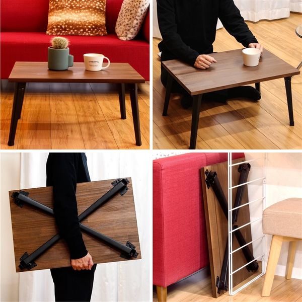 和気産業 ローテーブル折りたたみ脚 角脚 4本入り AK-303 1セット(2