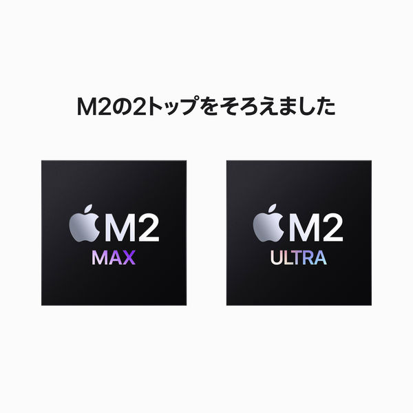 在庫限り終了】Mac Studio Apple M2チップ 24コアCPU/60コアGPU SSD