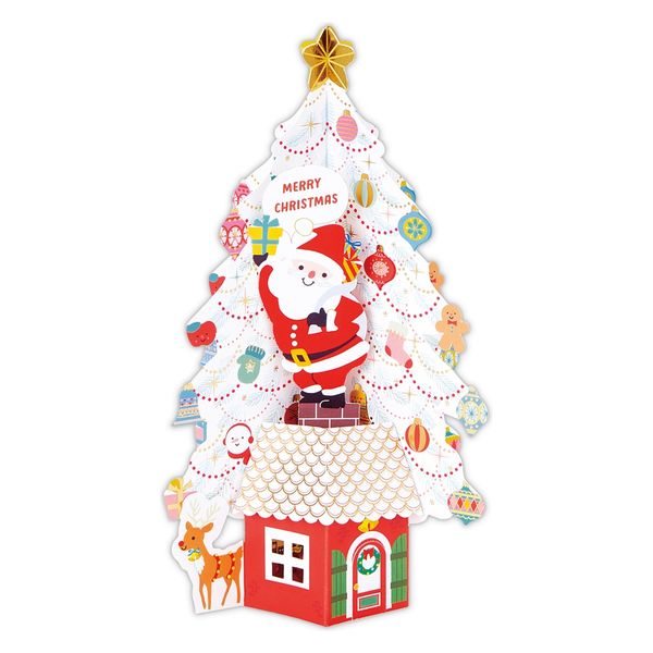 日本ホールマーク ホールマーク クリスマスカード立体キュートホワイト