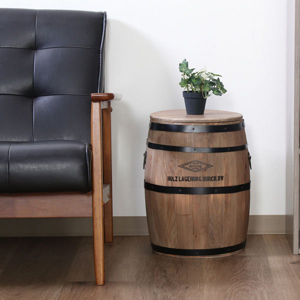 不二貿易 樽型スツール 幅320×奥行320×高さ400mm 31882 1台（直送品