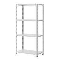 プラス KR軽量ラック （天地4段） 幅1212×奥行612×高さ1800mm ライト