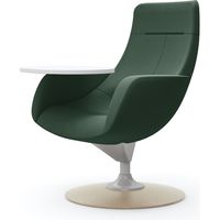 オカムラ ライブス ラウンジチェア ハイバック 木ベース/ライト 張地