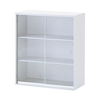 組立設置込】イトーキ シンラインキャビネット ガラス引戸型 上置き用