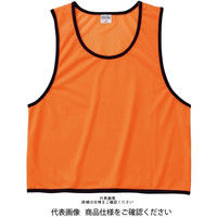 トムス メッシュビブス 蛍光オレンジ XXL 0007-BBS-048-XXL 1セット(2