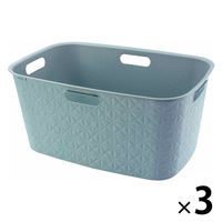 CURVER Softex（ソフテックス） ランドリーバスケット 45L ブルー CV