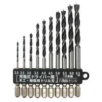 角利産業 サンドリー(SUNDRY) 木工・樹脂用ドリル刃セット 10本組 SDR