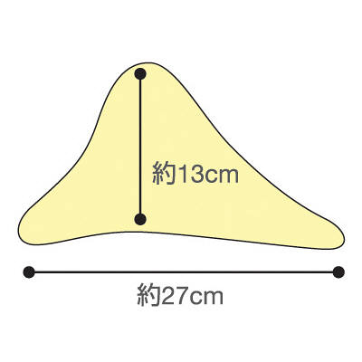洗えるフィット三角柱クッションII ベージュ70cm 1312-70 日本エンゼル