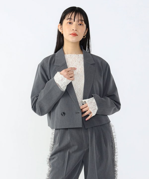 BEAMS HEART（ビームス ハート）クロップドジャケット（セットアップ