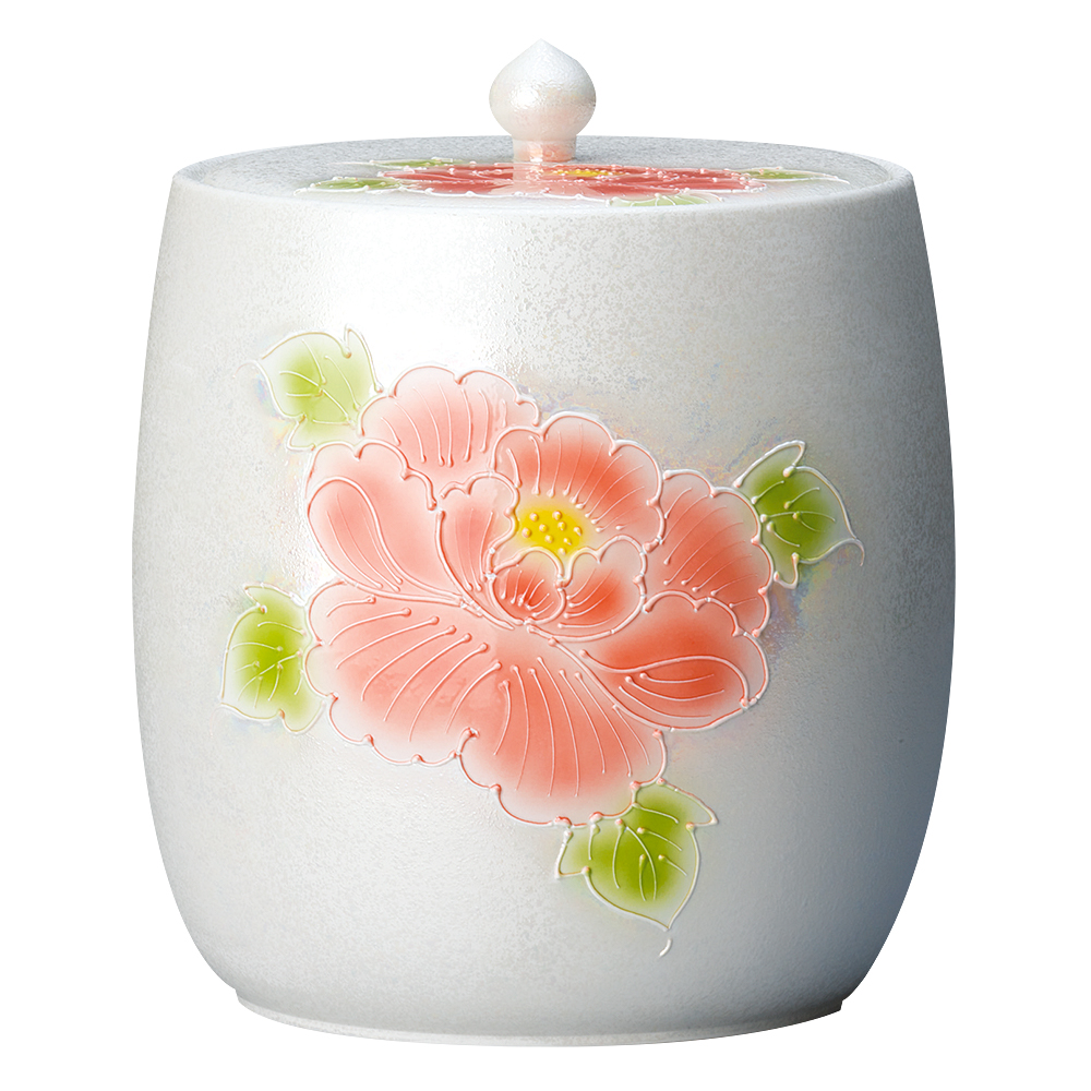 骨壷（骨壺） 有田焼 彩牡丹 | 仏壇・仏具 滝田商店