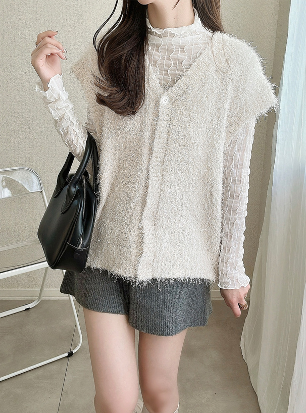 フェザーニットベスト[kz590] | レディースファッション通販のグレイル