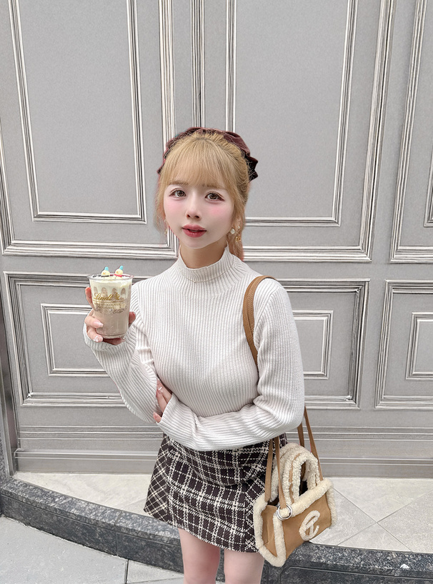 インパン裏地付きツイードチェックミニスカート[ta304] | レディース