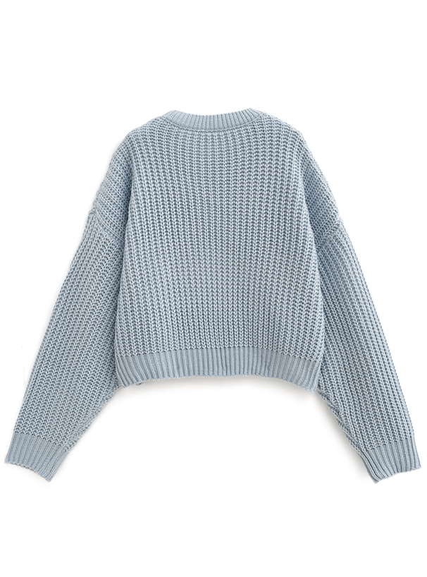 畔編みショート丈ニットトップス[yz654] | レディースファッション通販