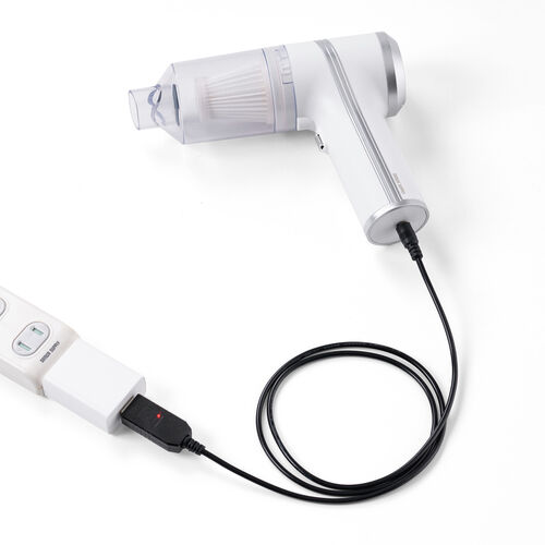 ハンディクリーナー（充電式・交換ノズル・LEDライト付き・コードレス