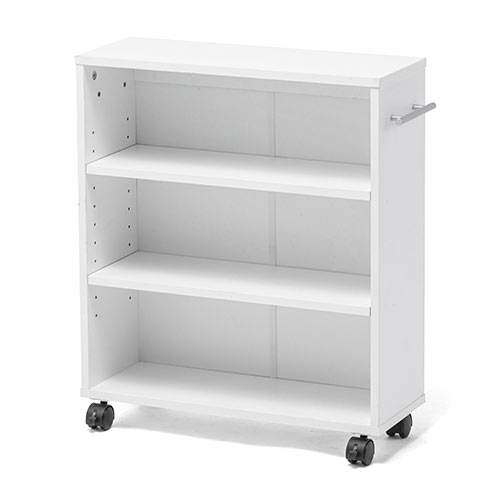 すきま収納ラック(3段・木製・キャスター付き・収納・スリムワゴン