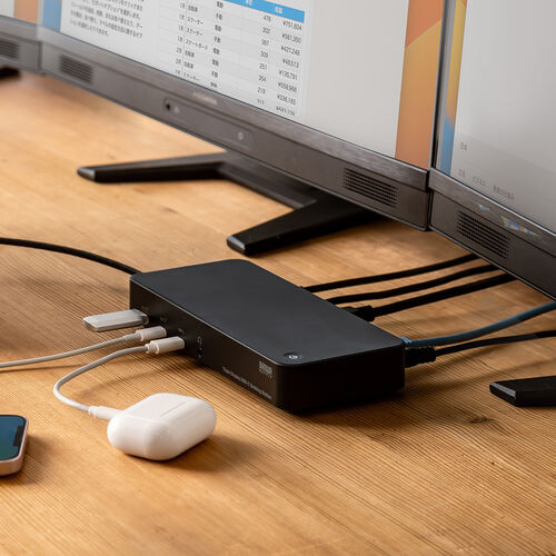 ドッキングステーション（HDMI3画面対応・タイプCハブ・トリプル