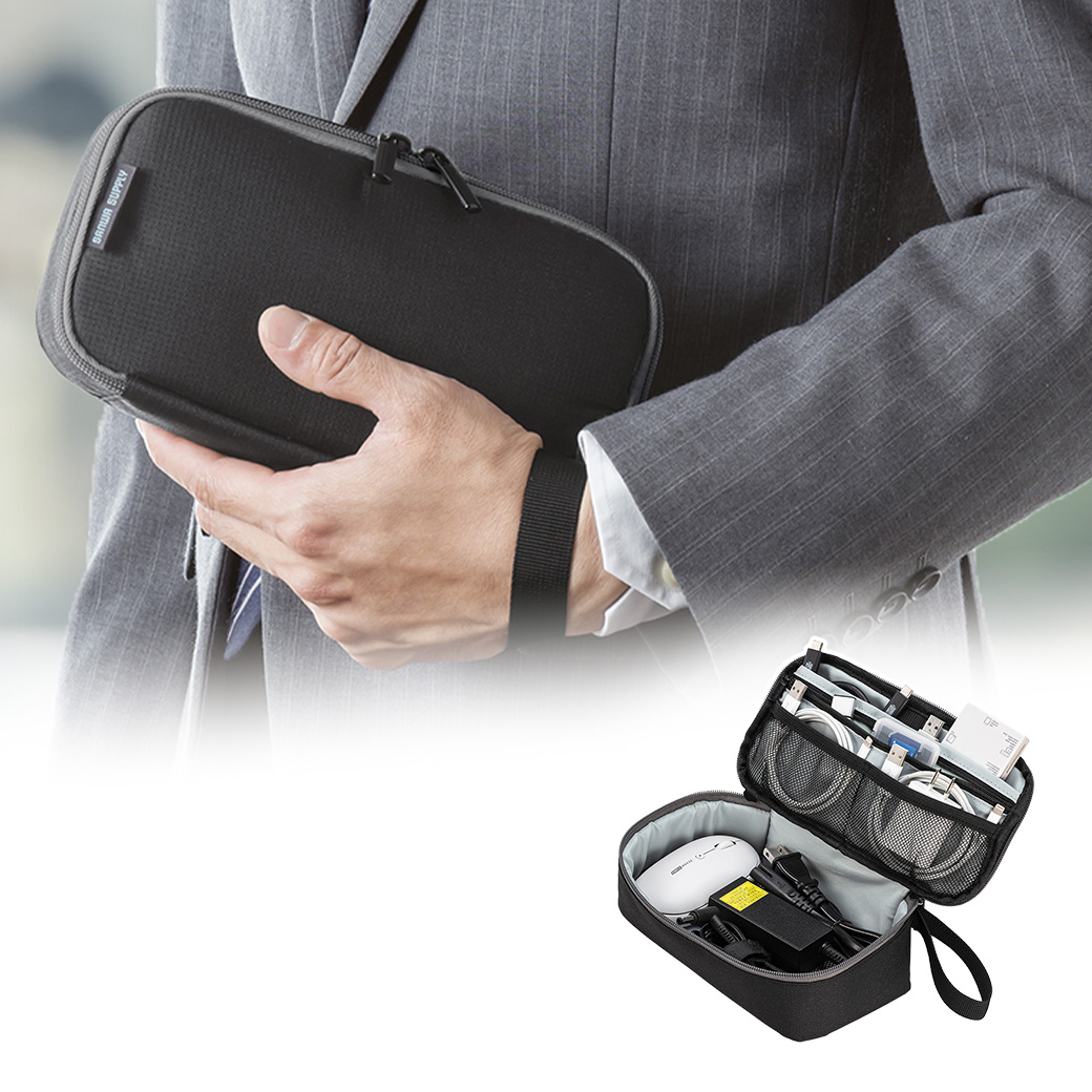 ポーチ（トラベルポーチ・ガジェットポーチ・小物入れ・おしゃれ・大