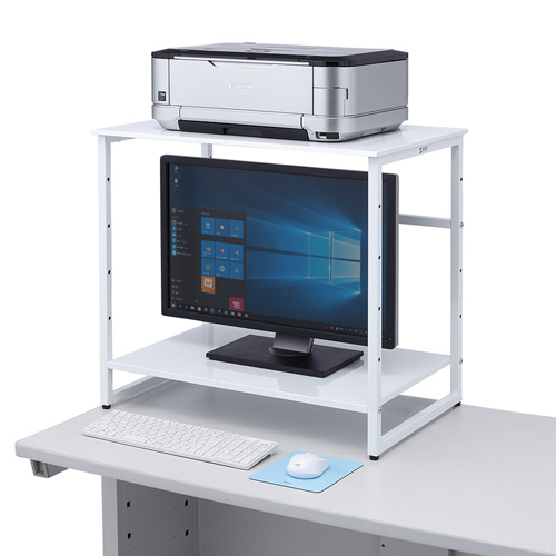 プリンタラック(机上タイプ・スチール製・レーザープリンタ対応)（W650