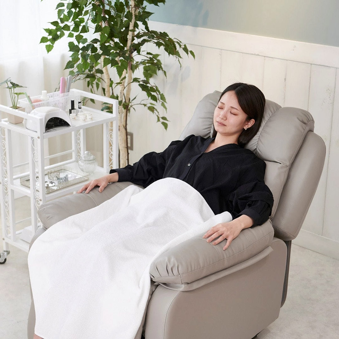 電動ラウンジチェア SHIFFON Jr(グレージュ)｜まつげエクステ商材の松風