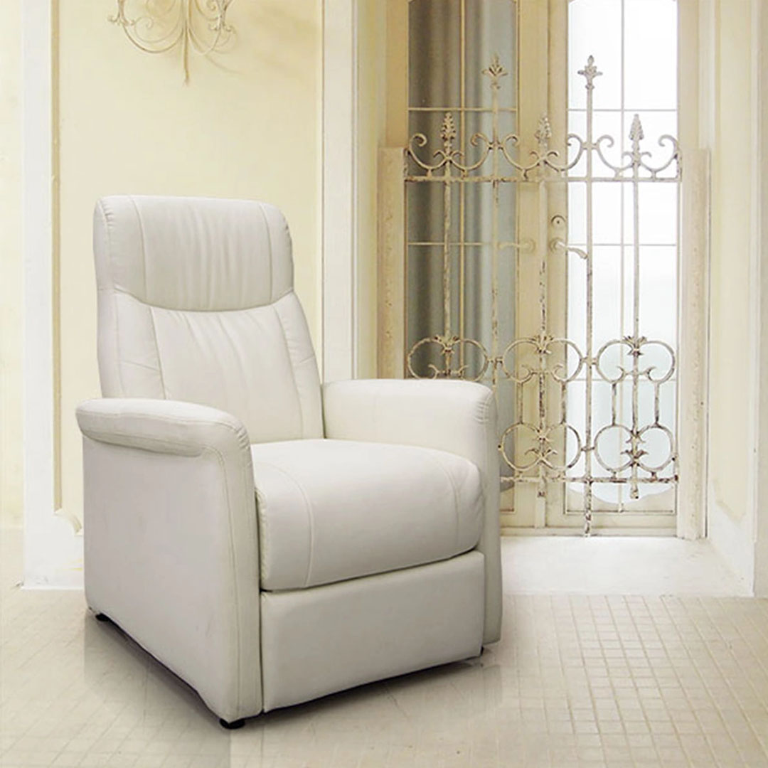 ラウンジチェアDX(ホワイト)｜まつげエクステ商材の松風