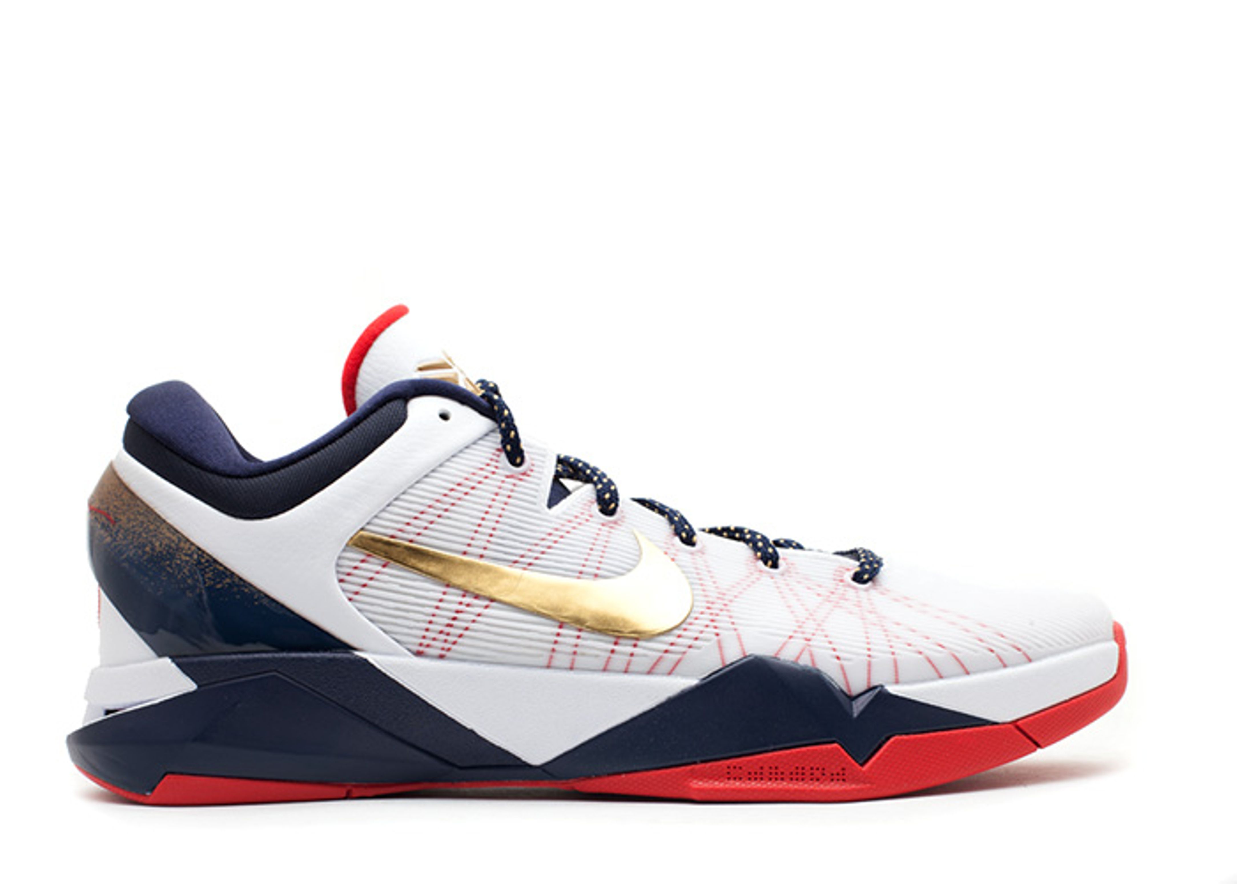 Zoom Kobe 7 System 'Gold Medal' - Nike - 488371 104 - white