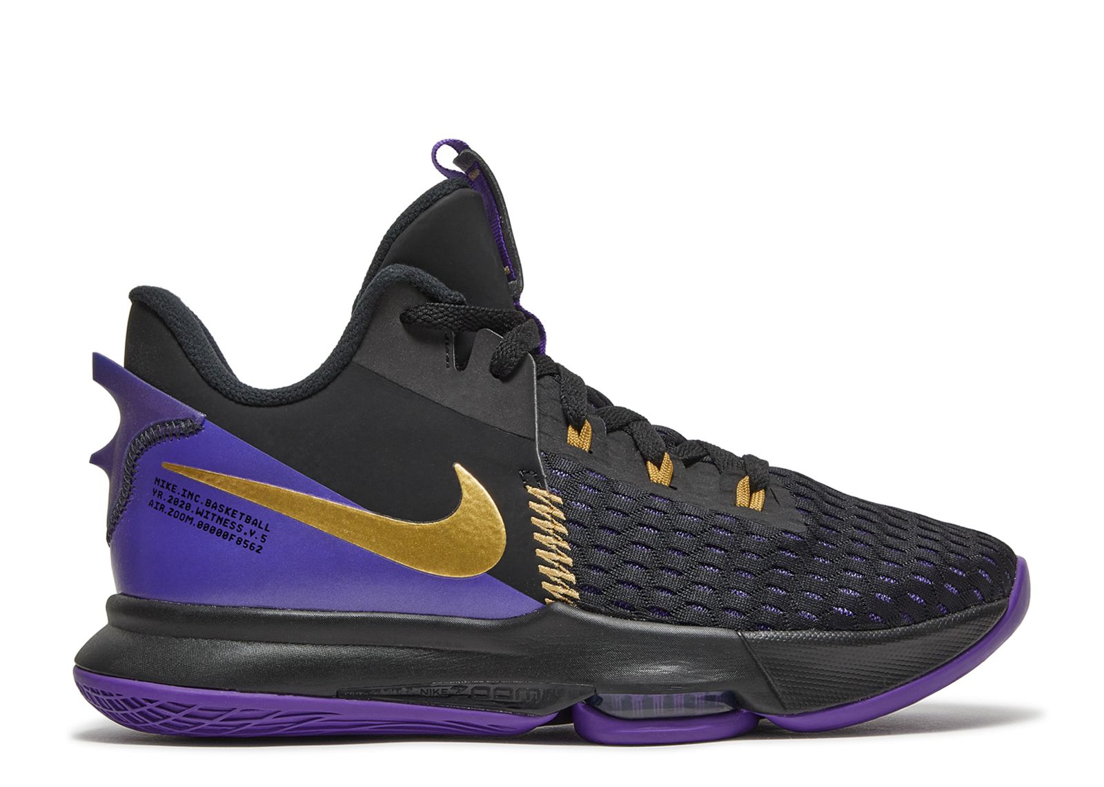 LeBron Witness 5 EP 'Lakers' - Nike - CQ9381 001 - black/metallic