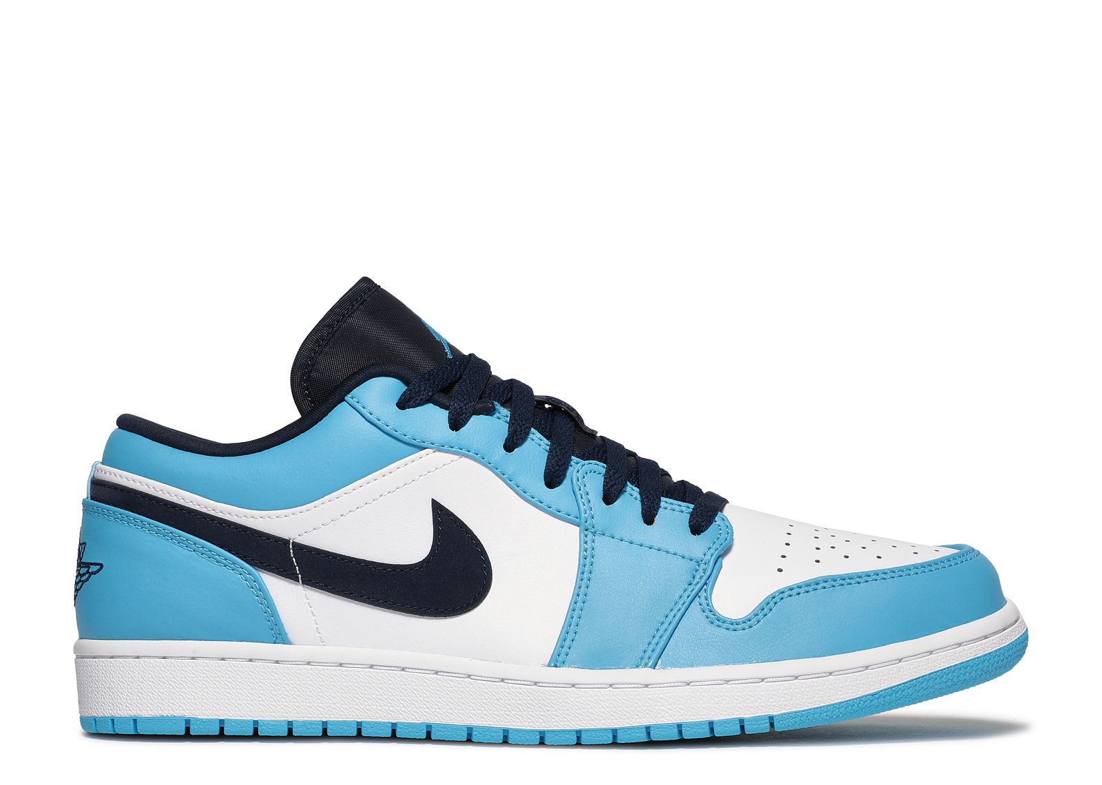 Jordan 1 Low 'UNC' - Air Jordan - 553558 144 - white/university