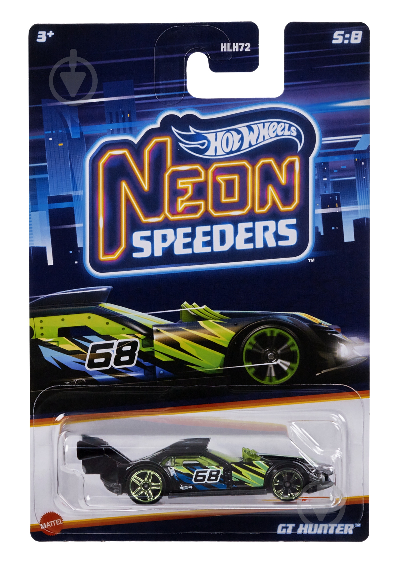 ᐉ Машинка Hot Wheels Неонові перегонові в асортименті HLH72