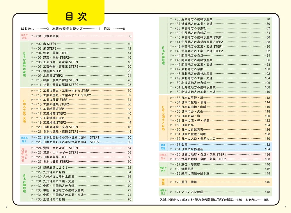 改訂版 中学入試にでる順 社会 地理」玉田久文 [学習参考書（幼児