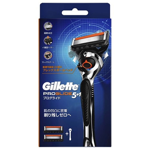 ジレット プログライド フレックスボール マニュアル ホルダー 替刃2個