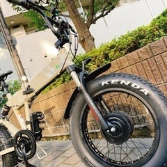 電動自転車折り畳みファットバイク京の洛スクグランビートベージュ (だ