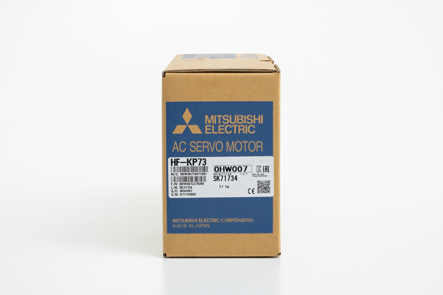 三菱 ACサーボモータ HF-KP73 (18年製) | 保守部品.com