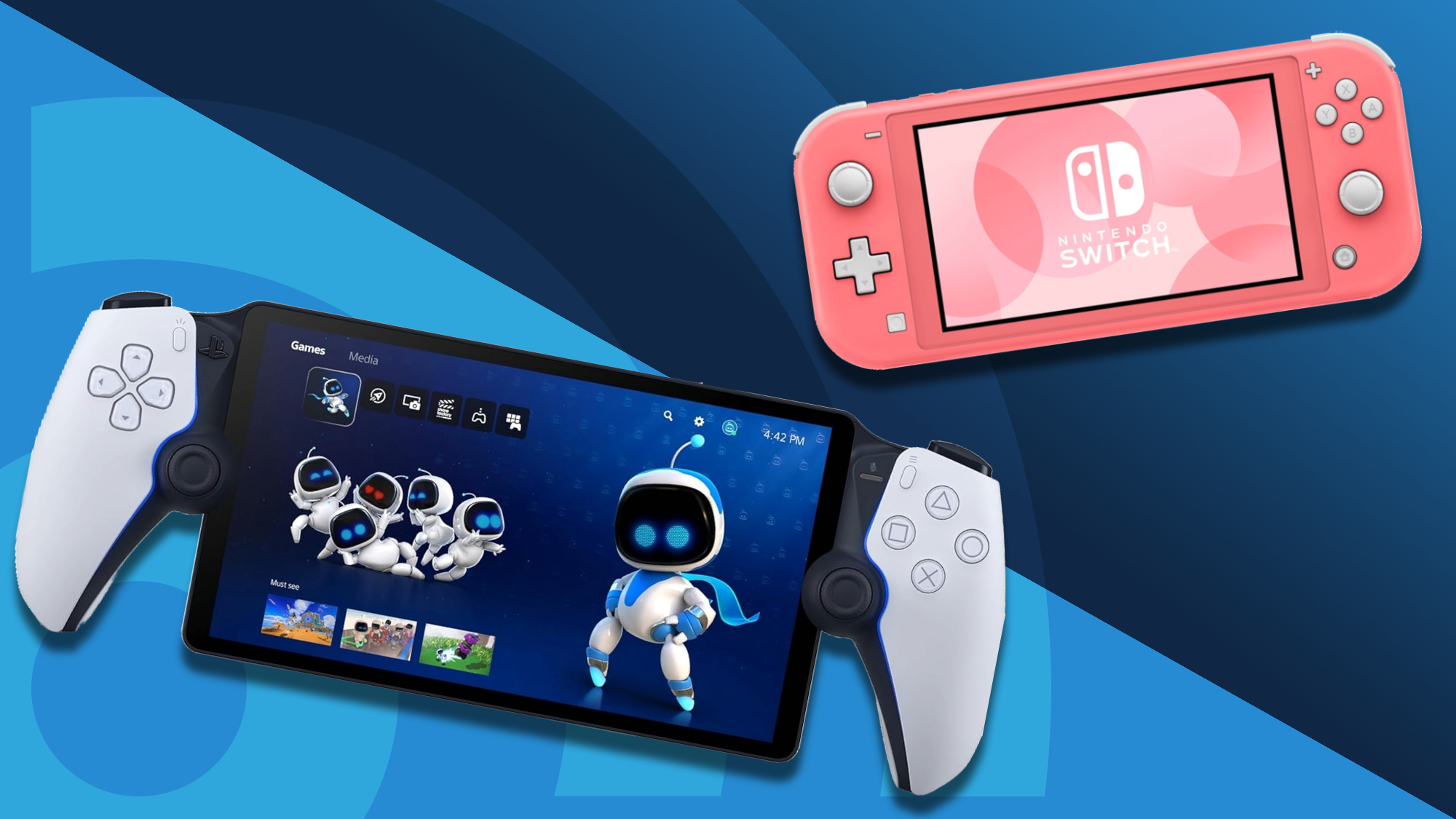 PlayStation Portal vs Nintendo Switch Lite - the two handhelds