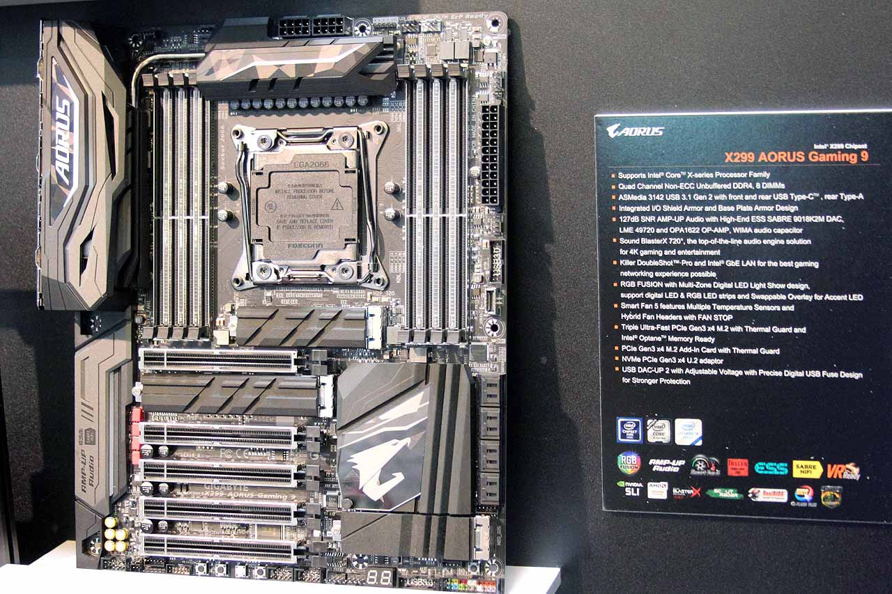 Gigabyte Lights Up X299, Releases Six Motherboards At Computex