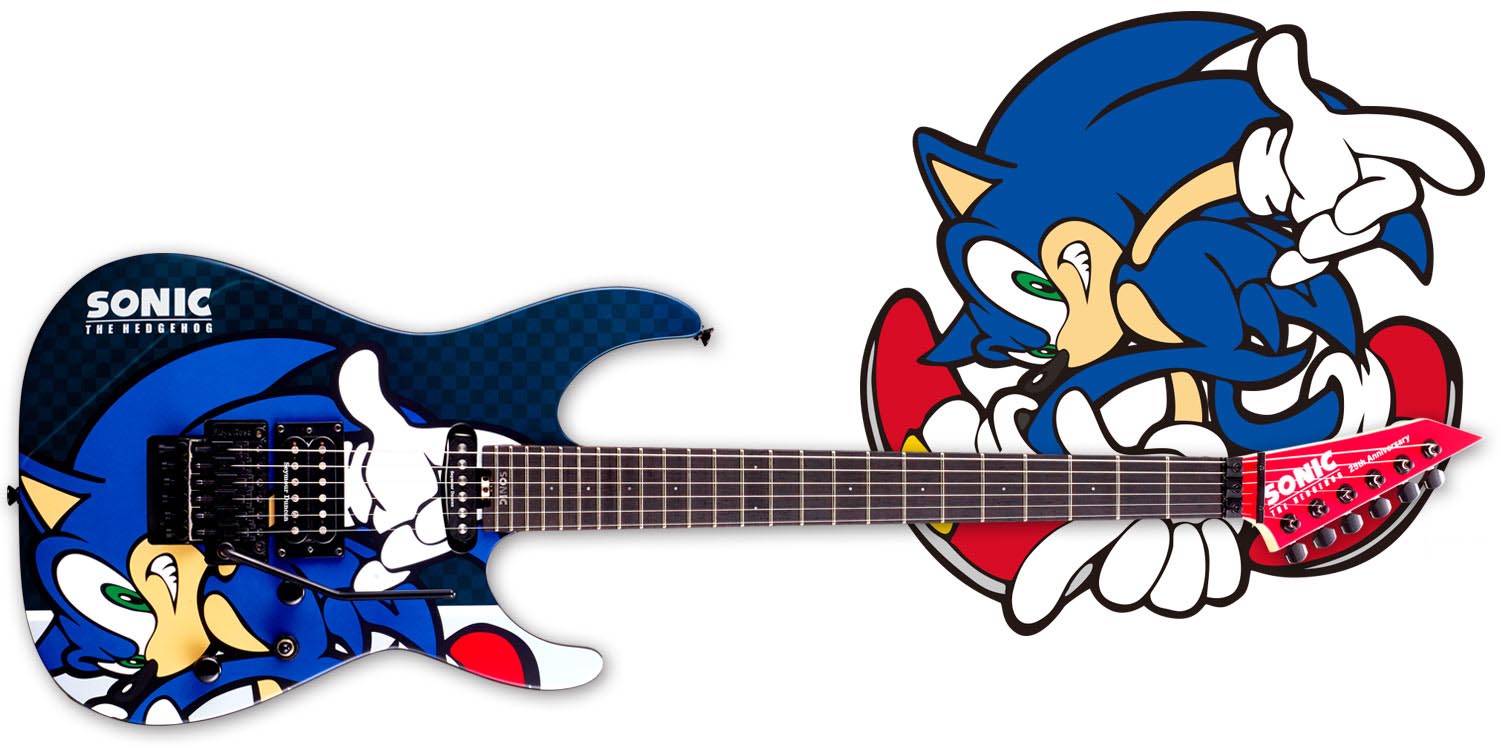 ESP Japan unveils fastest guitars yet with Sonic The Hedgehog 25th