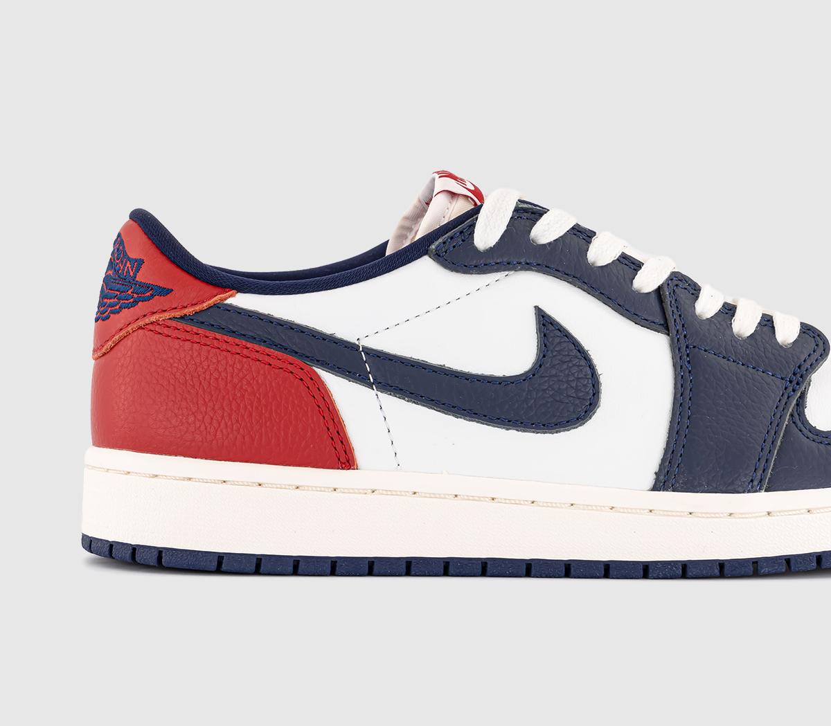 Jordan Air Jordan 1 Retro Low OG Trainers Summit White Gym Red