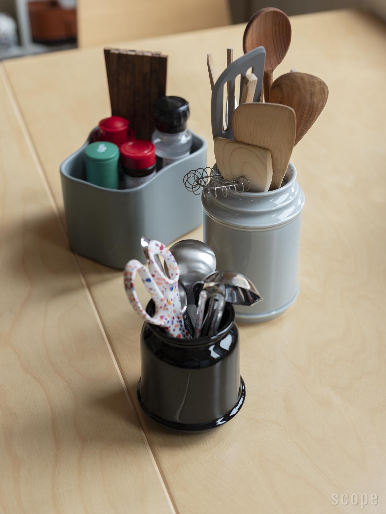 販売終了】強化 キッチンツールキャニスター 170mm