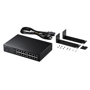 LAN-GIGAH16L【Giga対応スイッチングハブ（16ポート・ループ検知機能
