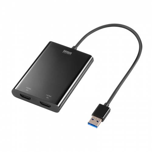 USB-CVU3HD5【USB-HDMIディスプレイアダプタ(4K対応・2画面出力)】USB