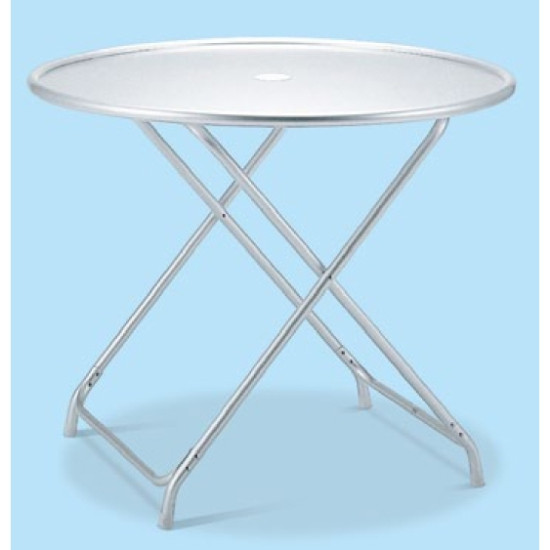 アルミ製 ガーデンアルミテーブル (折りたたみ式) (MZ-610-120-0