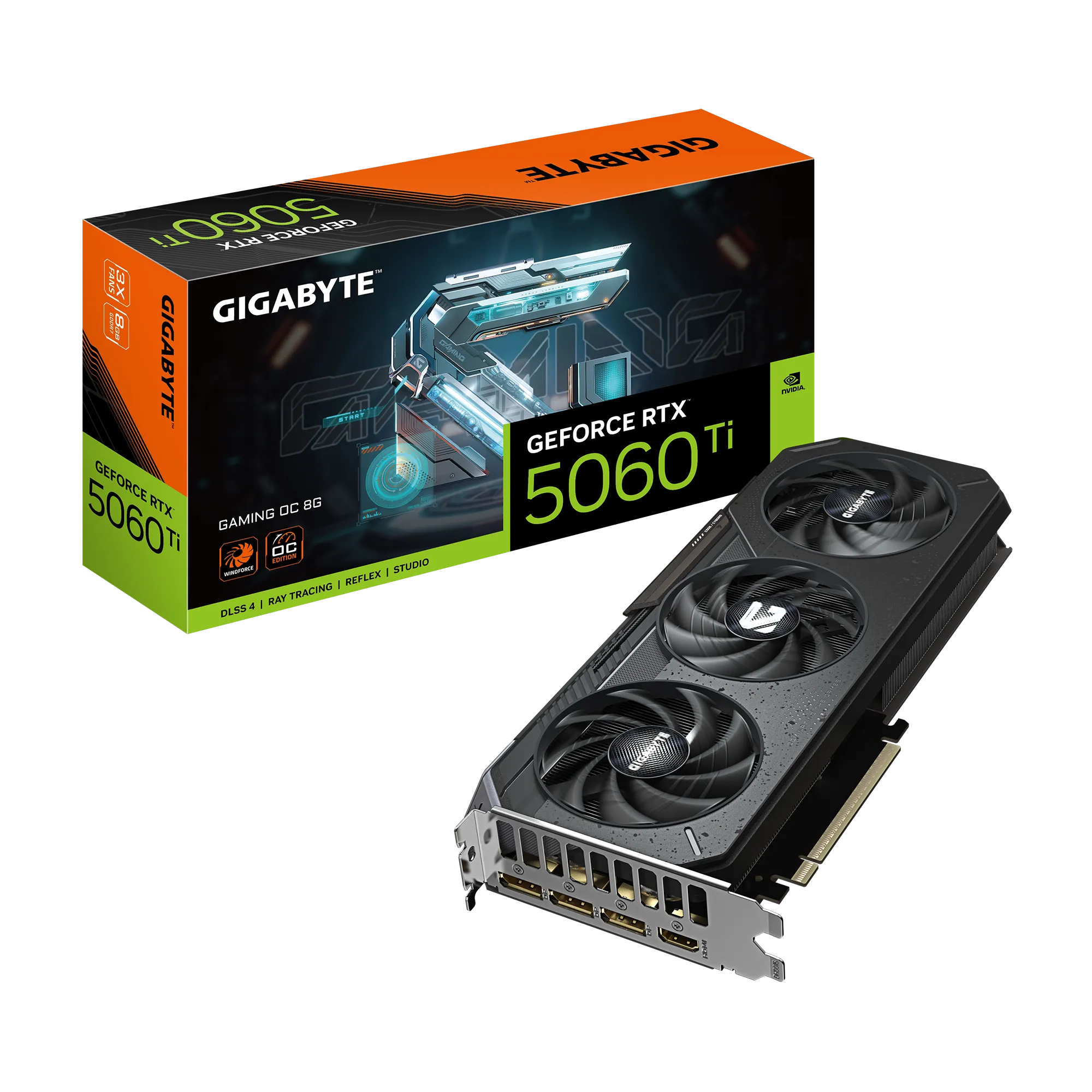 GIGABYTE GeForce RTX 5060 WINDFORCE MAX OC 8GB GDDR7 Graphics Card