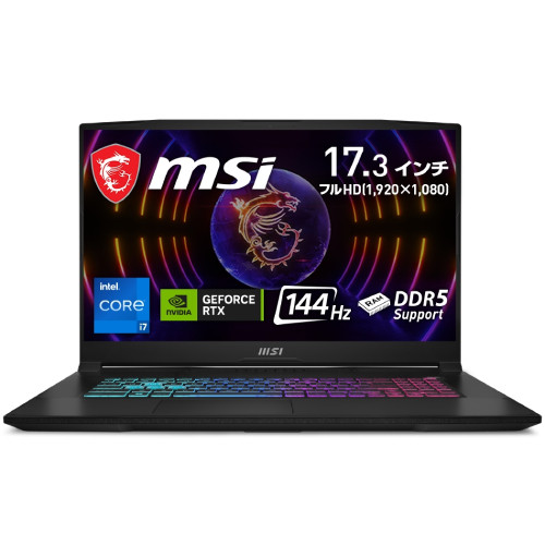 MSI エムエスアイ Katana-17-B13VEK-4339JP [ 17.3型 / フルHD(144Hz