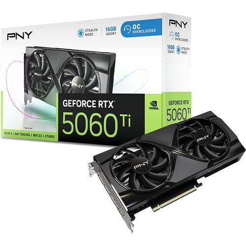 PNY PNY GeForce RTX 5060 Ti 16GB Overclocked Dualfan