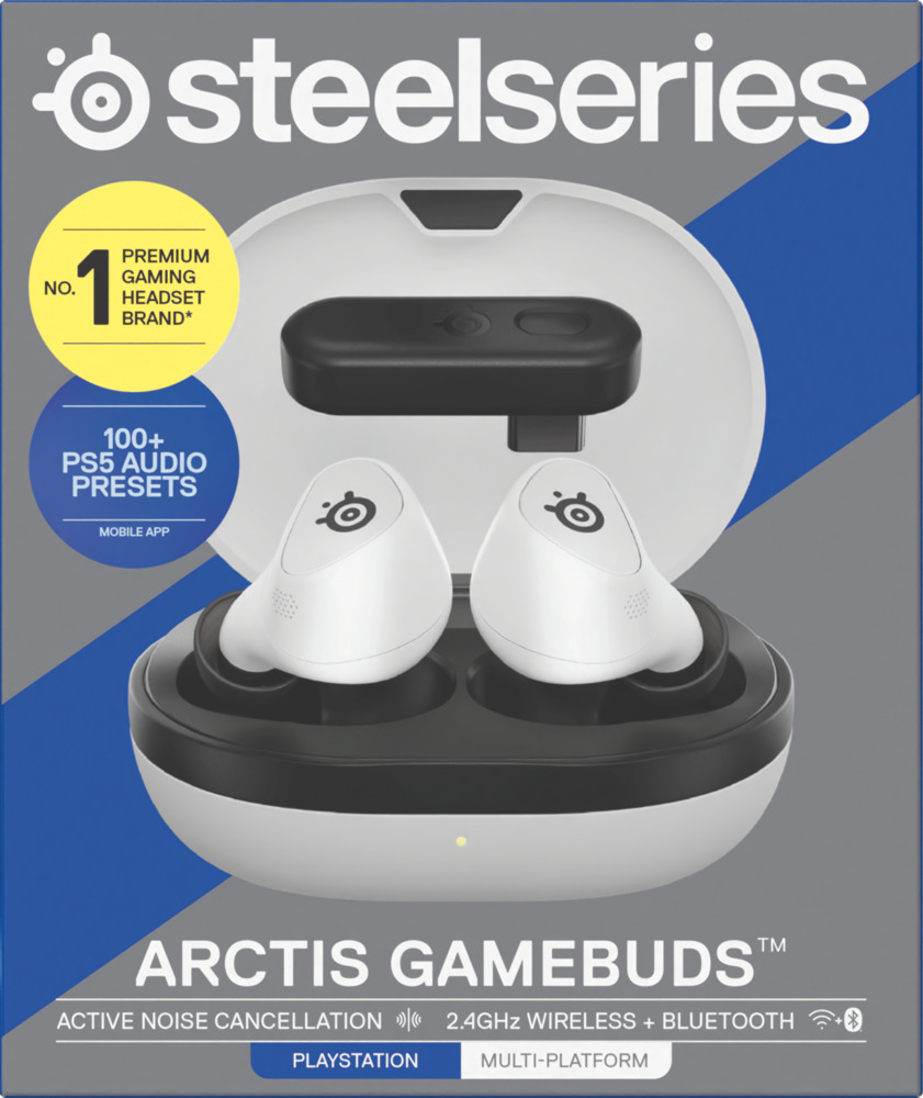 SteelSeries スティールシリーズ Arctis GameBuds White [61682J] PC