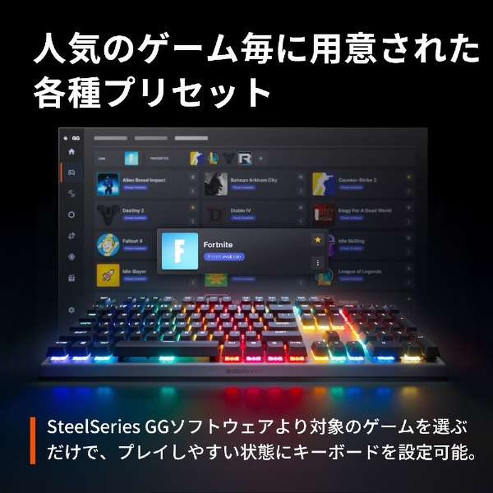 SteelSeries スティールシリーズ Apex Pro TKL Gen 3 JP [64745J] 有線