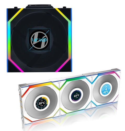 Lian Li リアンリー UNI FAN SL Wireless BK UF-SL120-LCD-WLS-3B LCD