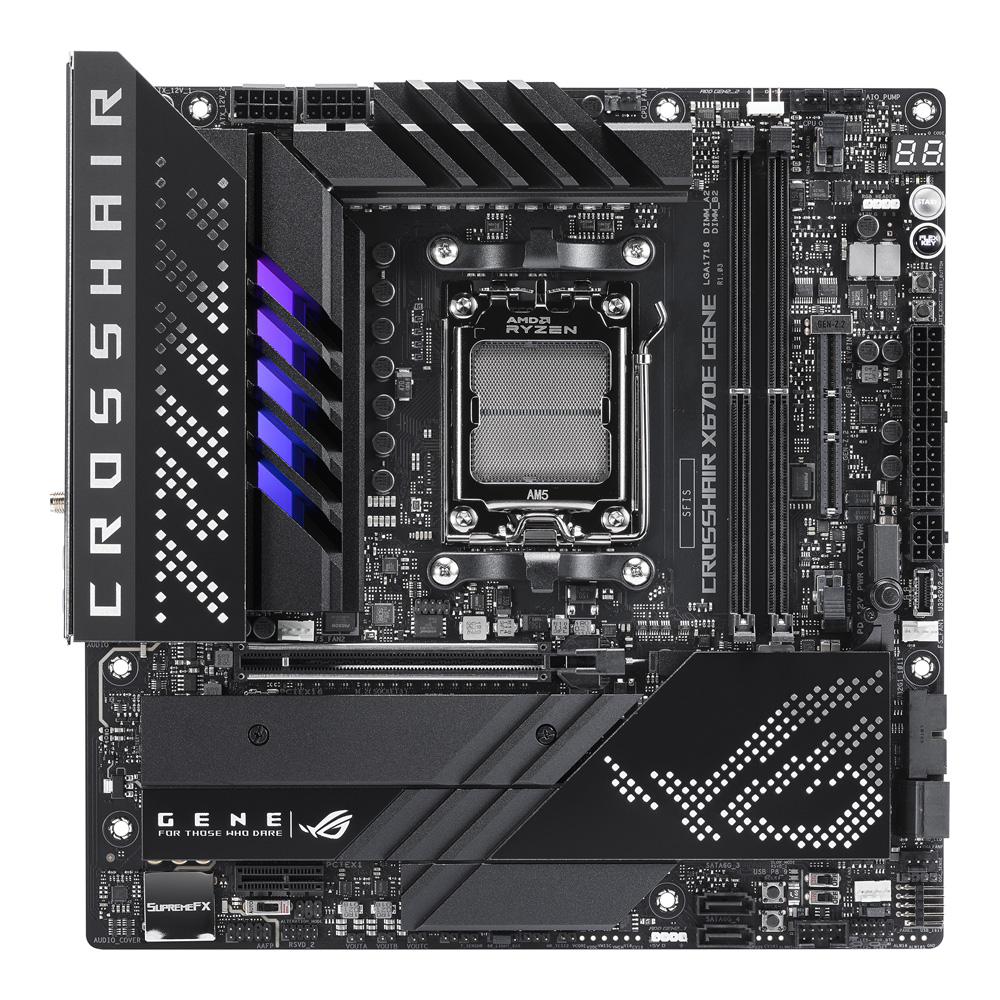 ASUS エイスース ROG CROSSHAIR X670E GENE 【PCIe 5.0対応】｜ツクモ