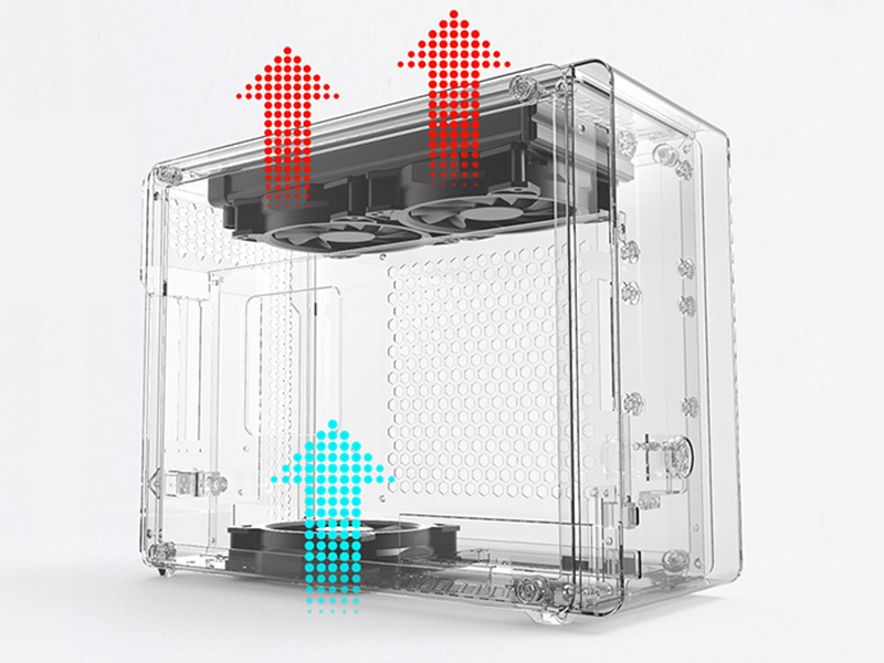 最小スペースを最大限活用できるように設計されたMini-ITXケース