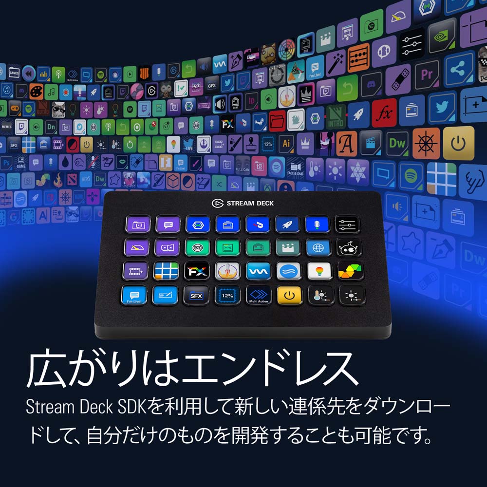Elgato エルガト Stream Deck XL(日本語パッケージ) 10GAT9900-JP 多