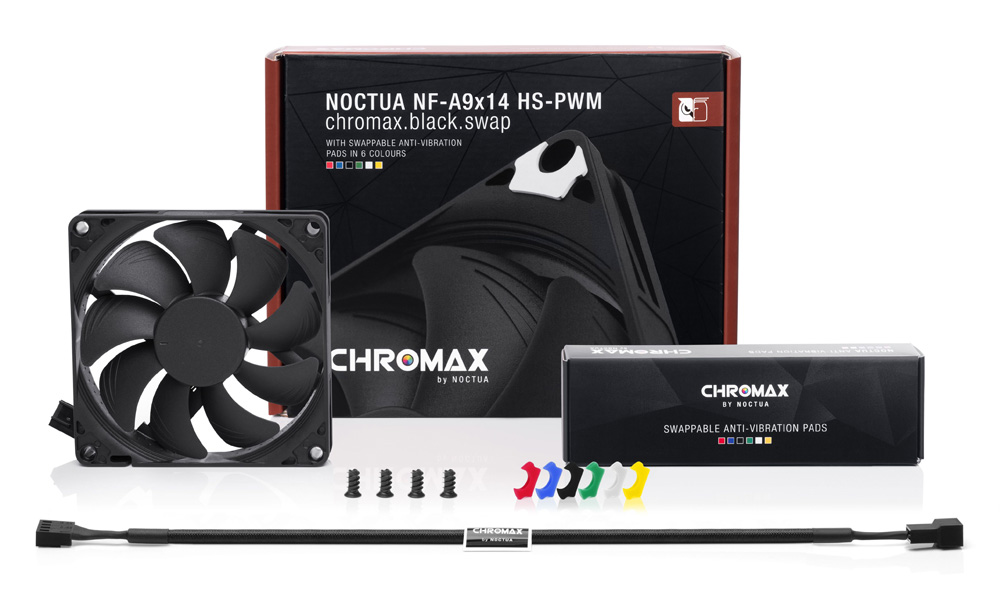 Noctua ノクチュア NF-A9x14 HS-PWM chromax.black.swap｜ツクモ公式
